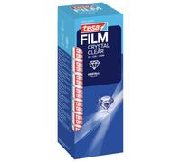 tesafilm Crystal Clear - 10 Rotoli - 33 m x 15 mm | Nastro Adesivo Trasparente, Cristallino e Lunga Durata, con Forte Adesività - Pellicola Adesiva Resistente allo Strappo