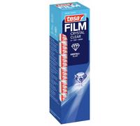 tesafilm Crystal Clear - 8 Rotoli - 10 m x 19 mm | Nastro Adesivo Trasparente, Cristallino e Lunga Durata, con Forte Adesione - Pellicola Adesiva Resistente allo Strappo