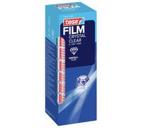 tesafilm Crystal Clear - 8 Rotoli - 33 m x 19 mm | Nastro Adesivo Trasparente, Cristallino e Lunga Durata, con Forte Adesione - Pellicola Adesiva Resistente allo Strappo