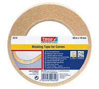 tesakrepp 4319 Nastro da imbianchino per Curve, Set da 20-50m x 15mm | Nastro Elastico per Proteggere Curve e Angoli nei Lavori di Tinteggiatura e Ristrutturazione - Rimovibile senza Residui