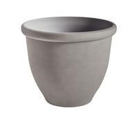 TESALIA Vaso per piante 49 cm Materiale sintetico Grigio