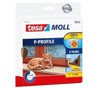 TESA 05395 BR - Gummidichtung tesamoll® P-Profil, 10 m, braun