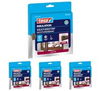 tesamoll P-Profile Seal - Gomma Sigillante per l'Isolamento degli Spazi tra Porte e Finestre - Marrone - 10 m x 9 mm x 5,5 mm (Confezione da 4)