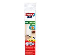 tesamoll Paraspifferi a Spazzola per Tessuti - Guarnizione adesiva a pavimento per porte - Adatta per isolare stanze con tappeti a pelo lungo - Colore: Bianco - 100 cm x 4,3 cm