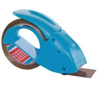 tesapack Hand Dispenser Pack-N-Go - Ergonomic Handheld Blue Packaging Tape Dispe