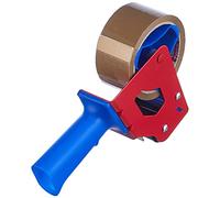 tesapack Srotolatore per Nastro Adesivo Standard - Con 1 Rotolo in PP | Srotolatore per Nastri da Imballaggio e 1 Rotolo di Nastro Adesivo da Imballaggio, 50 m x 48 mm, Resistente agli UV