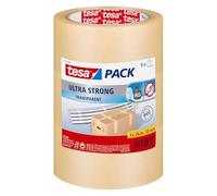 TESA 51124-07 - Tesapack® Ultra Strong, 66 m x 50 mm, trasparente, 3 rotoli