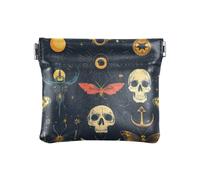 Teschi Antica Luna Nera Donne Portafoglio In Pelle Contanti Impermeabile Makeup Bag Cambiare Borsa per Le Donne, Teschi Antica Luna Nera, Decorazione