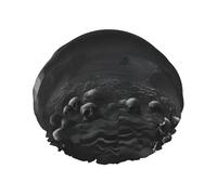 Teschi bianchi e neri 1 stampa doppio strato impermeabile cuffia da doccia donna uomo riutilizzabile bagno tappi per capelli fascia elastica