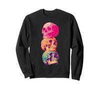 Teschi Colorati Tropicale Gotico Estate Summerween Goth Felpa