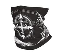 Teschi di Demone Satana 666 Magia Mistica Inferno Gotico Nero Unisex Scaldacollo Multifunzione Sciarpa A Tubo Elastico Decorazione Facciale per Motocicletta Sports Yoga