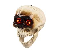 Teschi Di Halloween - Decorazione Spettrale | Realistico | Accessorio Con Sensore Di Movimento, Mobili Del Festival Horror, Decorati Con Occhi Brillanti, Scena Di Casa Cotta, Effetto P