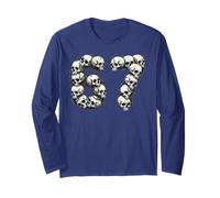 Teschi Divertenti 6 7 Meme Six Seven Love Halloween Maglia a Manica