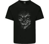 Teschi E Demoni Diavolo Satana Orrendo Mietitore Gothic T-Shirt bambini Ragazzi
