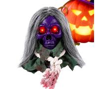 Teschi Halloween Decorazioni Oggetto di Scena Animato Attivato dal Suono