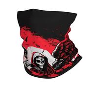 Teschio Angelo Dio Mietitore Scheletro Rosso Unisex Scaldacollo Multifunzione Ghetta da Collo Durevole Sciarpa A Tubo per Yoga Escursionismo Motocicletta