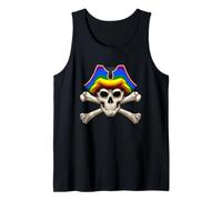 Teschio Arcobaleno LGBTQ Gay Pirate Pride Canotta
