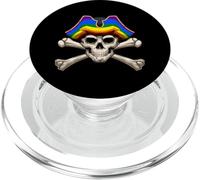 Teschio Arcobaleno Lgbtq Gay Pirate Pride PopSockets PopGrip per MagSafe