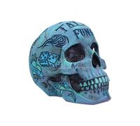 Teschio Blu Tatuato Salvadanaio 22 cm Nemesis Now