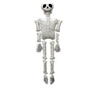 Teschio coccolone giocattolo decorativo figura halloween figura scheletro formato grande 94 cm, peluche decorazione osso bianco morbido | HalloweenQuesquisito atmosferico terrificantemente decorativo,