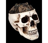 Teschio Cofanetto - Ruota Dentata Coperchio - Steampunk Scatola Gotico Regalo H