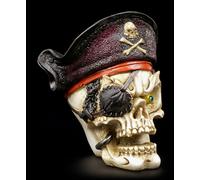 Teschio Con Berretto - Figura Teschio Pirata Capitano Teschio