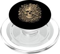 Teschio Con Funghi E Wild Botanicals Vintage Art PopSockets PopGrip per MagSafe
