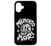Teschio della filosofia stoica Memento Mori Retro Groovy Art Custodia per iPhone 16 Plus