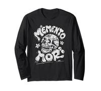 Teschio della filosofia stoica Memento Mori Retro Groovy Art Maglia a Manica