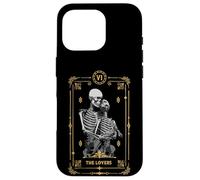 Teschio di astrologia occulta della carta dei tarocchi degli amanti Custodia per iPhone 16 Pro
