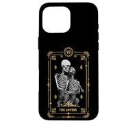 Teschio di astrologia occulta della carta dei tarocchi degli amanti Custodia per iPhone 16 Pro Max