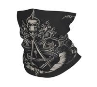 Teschio di Capra Occulto Satana Diavolo Gotico Oscuro Uomo Donna Fascia per Capelli Antivento Sciarpa al Collo Elastico Headwrap per Escursionismo Arrampicata Sports