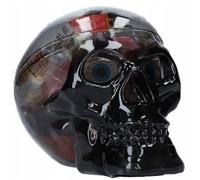 Teschio di Plastica con Caramelle Gommose Tema Halloween, 192g, Nero