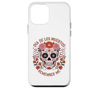 TESCHIO DI ZUCCHERO CON FIORI LOS MUERTOS REMEMBER ME MEXICO DAY Custodia per iPhone 12 mini