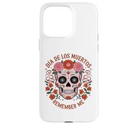 TESCHIO DI ZUCCHERO CON FIORI LOS MUERTOS REMEMBER ME MEXICO DAY Custodia per iPhone 15 Pro Max