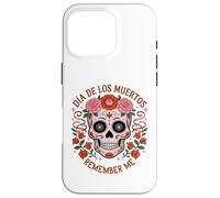TESCHIO DI ZUCCHERO CON FIORI LOS MUERTOS REMEMBER ME MEXICO DAY Custodia per iPhone 16 Pro