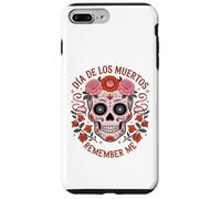 TESCHIO DI ZUCCHERO CON FIORI LOS MUERTOS REMEMBER ME MEXICO DAY Custodia per iPhone 7 Plus/8 Plus