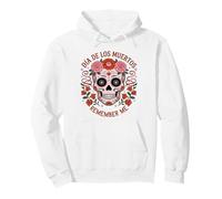 Teschio di Zucchero con Fiori Los Muertos Remember Me Mexico Day Felpa con Cappuccio