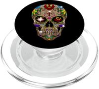 Teschio di zucchero Day Of The Dead Cool Bone Head Skulls, idea regalo PopSockets PopGrip per MagSafe
