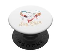 Teschio Dice Quando Divertente T-shirt Scheletro Divertente PopSockets PopGrip Adesivo
