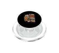 Teschio divertente Mi piacciono gli spettacoli di omicidio e forse 3 persone horror PopSockets PopGrip per MagSafe