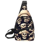 Teschio e ossa (2) borsa a tracolla per donna uomo borsa a tracolla tote blet borse zaino marsupio borsa da viaggio, Multicolore 07, 11.8x7x1.5in/30x18x4cm