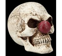 Teschio Figura - Pagliaccio Con Rosso Naso - Halloween Deko Gotico Regalo - H12