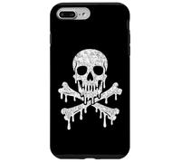 Teschio gocciolante ossa incrociate scheletro Jolly Roger Flag Horror Custodia per iPhone 7 Plus/8 Plus