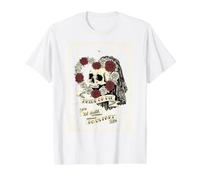 Teschio Gotico Bride or Die TIL Death Do Us Part Wedding Maglietta con Stampa Grafica Economica, Uomo, Bianco, XL