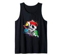 Teschio Graffiti Maschera Gas Spray Bomboletta Spray Regalo Canotta