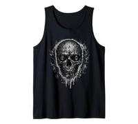 Teschio Horror Gotico Simbolo Gotico Scuro Grunge Canotta