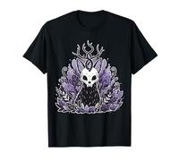 Teschio Jackalope Gotico Estetica Oscura Foresta Mistica Maglietta