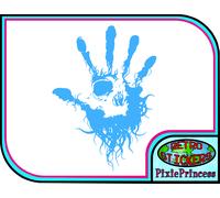 Teschio Mano Morte A Adesivo Vinile Auto Van Camion Moto Muro Arte Poster Window