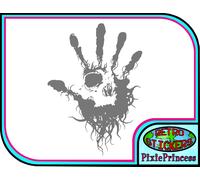 Teschio Mano Morte A Adesivo Vinile Auto Van Camion Moto Muro Arte Poster Window